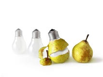 Peeled Light Bulb Royalty Free Stock Photography Peeled Light Bulb Royalty Free Stock Photography