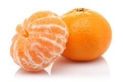 Peeled Tangerine and Tangerine