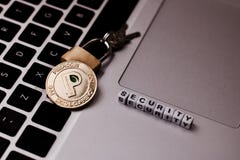 Peercoin-Sicherheitskonzept stockbilder Peercoin-Sicherheitskonzept stockbilder