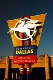 Pegasus welcoming sign in Dallas Texas