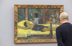 Peinture de Paul Gauguin dans Neu Pinakothek à Munich photographie stock Peinture de Paul Gauguin dans Neu Pinakothek à Munich photographie stock