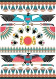 Peintures murales, sculptures et mod?les ?gyptiens antiques Fond d'Egypte antique illustration stock Peintures murales, sculptures et mod?les ?gyptiens antiques Fond d'Egypte antique illustration stock