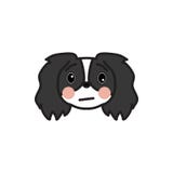 Pekingese, emoji, sick multicolored icon. Signs and symbols icon can be used for web, logo, mobile app, UI UX royalty free illustration Pekingese, emoji, sick multicolored icon. Signs and symbols icon can be used for web, logo, mobile app, UI UX royalty free illustration