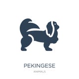 pekingese icon in trendy design style. pekingese icon isolated on white background. pekingese vector icon simple and modern flat royalty free illustration pekingese icon in trendy design style. pekingese icon isolated on white background. pekingese vector icon simple and modern flat royalty free illustration