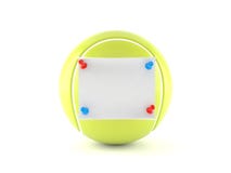 Pelota de tenis con la nota libre illustration Pelota de tenis con la nota libre illustration