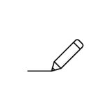 pencil with a line icon. Element for mobile concept and web apps. Thin line icon for website design and development, app developm vector illustration pencil with a line icon. Element for mobile concept and web apps. Thin line icon for website design and development, app developm vector illustration