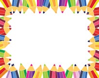 Pencils Frame Stock Photography Pencils Frame Stock Photography