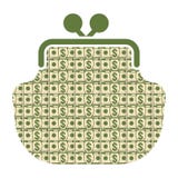Pengarplånboksymbol vektor illustrationer Pengarplånboksymbol vektor illustrationer