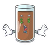 Pengarögat det läckert på choklad mjölkar tecknade filmen stock illustrationer Pengarögat det läckert på choklad mjölkar tecknade filmen stock illustrationer