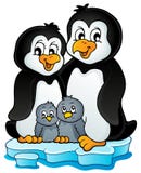 Penguin family theme image 1 Stock Photography Penguin family theme image 1 Stock Photography