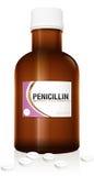 Penicillin-Medizin-Flaschen-Phiole lizenzfreie abbildung Penicillin-Medizin-Flaschen-Phiole lizenzfreie abbildung