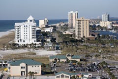 Pensacola strand Gulf Coastbadorten royaltyfri bild Pensacola strand Gulf Coastbadorten royaltyfri bild