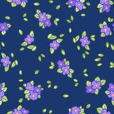 Pensamiento o modelo inconsútil victorian de las flores y de las hojas de la viola ilustración del vector Pensamiento o modelo inconsútil victorian de las flores y de las hojas de la viola ilustración del vector