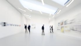 People in the art gallery center stock images People in the art gallery center stock images