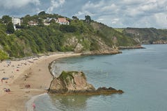 People at the beach in Tenby, Wales, UK. Stock Photos People at the beach in Tenby, Wales, UK. Stock Photos