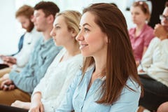 The people at Business Meeting in the conference hall. stock photo The people at Business Meeting in the conference hall. stock photo