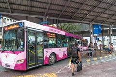 People can seen waiting the bus in the bus station in Pasar Seni, Kuala Lumpur. stock photos People can seen waiting the bus in the bus station in Pasar Seni, Kuala Lumpur. stock photos
