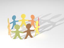 People circle: diversity, friendship, teamwork Royalty Free Stock Image People circle: diversity, friendship, teamwork Royalty Free Stock Image