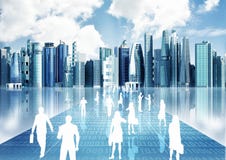 People Doing Business In Virtual World Stock Images People Doing Business In Virtual World Stock Images