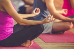 People Doing Yoga Royalty Free Stock Images People Doing Yoga Royalty Free Stock Images