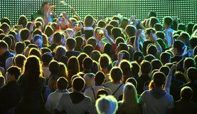 People Enjoy Rock-concert At A Stadium Royalty Free Stock Images People Enjoy Rock-concert At A Stadium Royalty Free Stock Images
