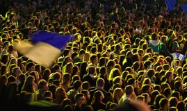 People Enjoy Rock-concert At A Stadium Royalty Free Stock Photo People Enjoy Rock-concert At A Stadium Royalty Free Stock Photo