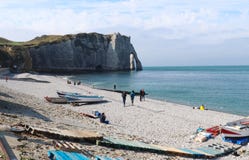 Etretat cliffs on a warm, sunny autumn day in France stock photography Etretat cliffs on a warm, sunny autumn day in France stock photography
