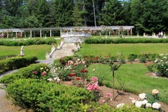 People Enjoying The Flower Gardens At Yaddo Gardens,Saratoga Springs,New York,June,2013 Stock Photography People Enjoying The Flower Gardens At Yaddo Gardens,Saratoga Springs,New York,June,2013 Stock Photography