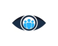 People Eye Icon Logo Design Element stock illustration People Eye Icon Logo Design Element stock illustration