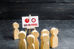 People gathered for a meeting and look at the speech of the leader. Business analytics and planning. Market research and marketing royalty free stock photos People gathered for a meeting and look at the speech of the leader. Business analytics and planning. Market research and marketing royalty free stock photos