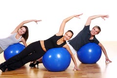 People group doing fitness exercises royalty free stock photography People group doing fitness exercises royalty free stock photography