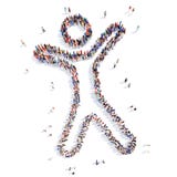 People In The Form Of A Man Royalty Free Stock Photo People In The Form Of A Man Royalty Free Stock Photo