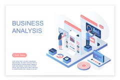 People interacting with virtual screen, analyzing business data and charts. Business data analysis website page stock illustration People interacting with virtual screen, analyzing business data and charts. Business data analysis website page stock illustration