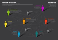 People network 3d chart Stock Image People network 3d chart Stock Image