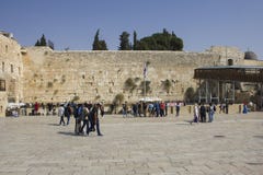 People pray a the Western Wall, Wailing Wall or Kotel the Place of Weeping is an ancient limestone royalty free stock image People pray a the Western Wall, Wailing Wall or Kotel the Place of Weeping is an ancient limestone royalty free stock image