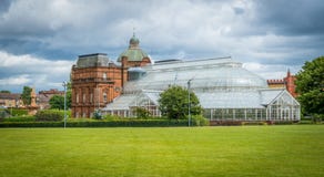 The People`s Palace & Winter Garden in Glasgow, Scotland. royalty free stock image The People`s Palace & Winter Garden in Glasgow, Scotland. royalty free stock image