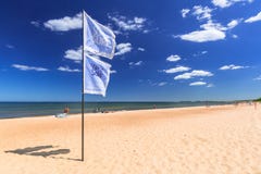 People on the sunny beach of Baltic sea in Sopot, Poland Stock Photo People on the sunny beach of Baltic sea in Sopot, Poland Stock Photo