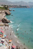 People Swimming on Ocean While Others Sunbathing Royalty Free Stock Photos People Swimming on Ocean While Others Sunbathing Royalty Free Stock Photos