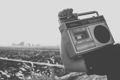 People with vintage radio or cassette recoder Stock Images People with vintage radio or cassette recoder Stock Images