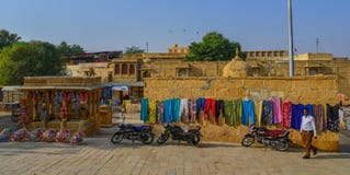 People visit Jaisalmer Fort royalty free stock photos People visit Jaisalmer Fort royalty free stock photos
