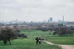 People walking on Primrose Hill, London, UK royalty free stock images People walking on Primrose Hill, London, UK royalty free stock images