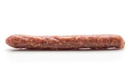 Pepperoni hongroises de saucisse sèche d'isolement sur le blanc Photos libres de droits Pepperoni hongroises de saucisse sèche d'isolement sur le blanc Photos libres de droits