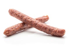 Pepperoni húngaros da salsicha seca isolados no branco imagens de stock Pepperoni húngaros da salsicha seca isolados no branco imagens de stock