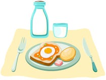 Pequeno almoço ilustração stock Pequeno almoço ilustração stock