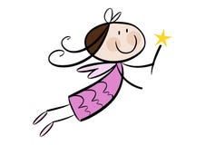 Pequeña muchacha de hadas linda libre illustration Pequeña muchacha de hadas linda libre illustration