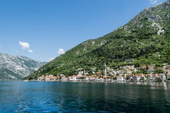 Perast Town In Kotor Bay.Montenegro. Royalty Free Stock Image Perast Town In Kotor Bay.Montenegro. Royalty Free Stock Image