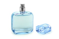 Perfume del ` s de las mujeres en la botella rosada hermosa aislada en el fondo blanco, olor de lujo, vidrio del crystall foto de archivo libre de regalías Perfume del ` s de las mujeres en la botella rosada hermosa aislada en el fondo blanco, olor de lujo, vidrio del crystall foto de archivo libre de regalías
