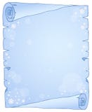 Pergamino 1 del tema del invierno libre illustration Pergamino 1 del tema del invierno libre illustration