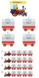 Perguntas do trem e do vagão ilustração do vetor Perguntas do trem e do vagão ilustração do vetor