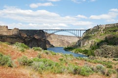 Perrine Bridge over Slangrivier stock foto Perrine Bridge over Slangrivier stock foto